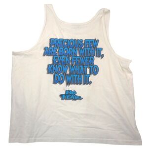No Fear Vintage 90s Graphic Tank Top Mens XL White Precious Few Born With It
